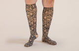 Macabre Beige Gradient Compression Socks