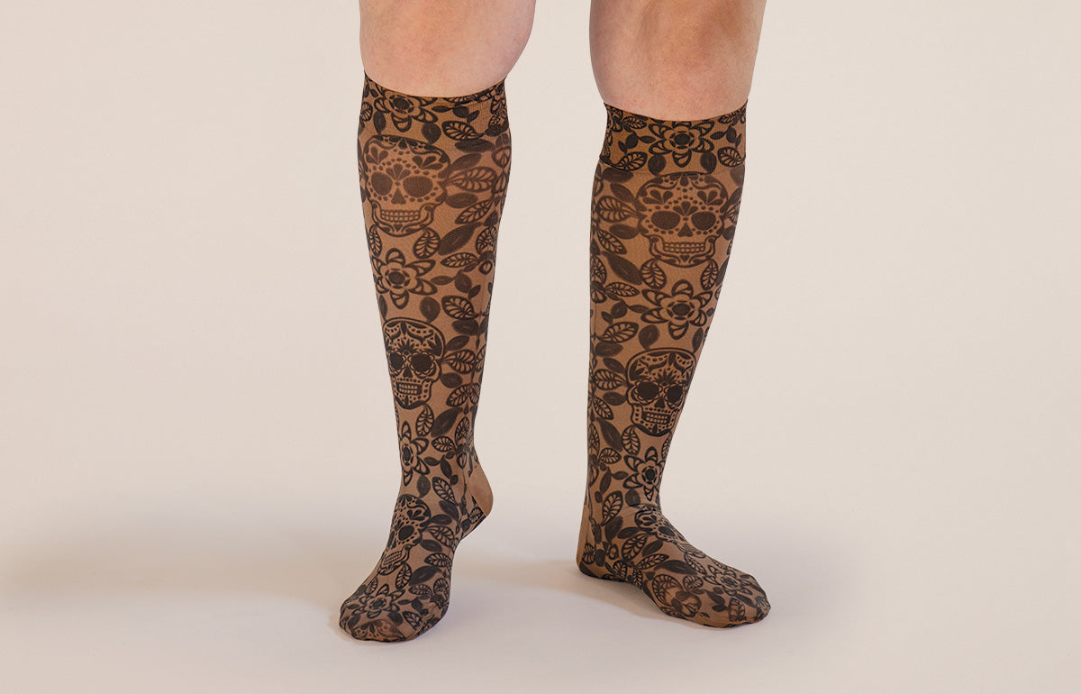Macabre Mocha Gradient Compression Socks