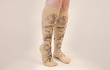 Magnolia Beige Gradient Compression Socks