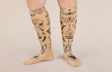 Oddities Beige Gradient Compression Socks