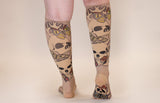 Misfit Beige Gradient Compression Socks