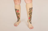 Charm Beige Gradient Compression Socks