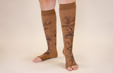 Magnolia Mocha Gradient Compression Socks