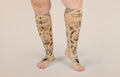 Oddities Beige Gradient Compression Socks