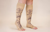 Magnolia Beige Gradient Compression Socks
