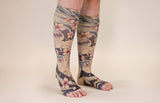 Sakura Beige Gradient Compression Socks