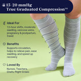 Knee-High Compression Socks – 3 Pack