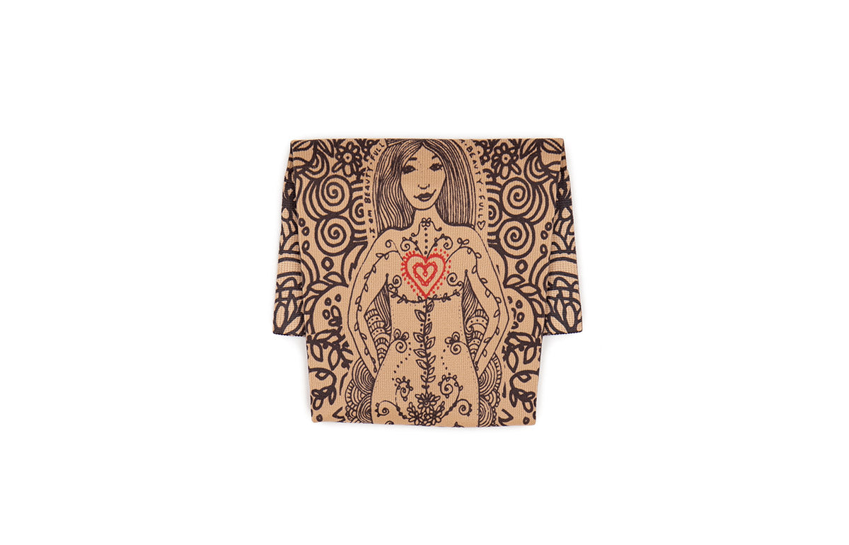 Beauty-Full Beige Gradient Compression Arm Sleeve